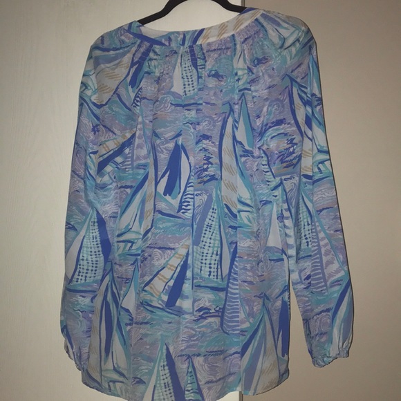 Lilly Pulitzer Elsa Silk Shirt - Picture 3 of 3